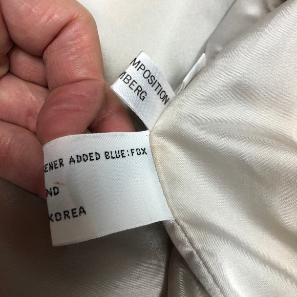 FOX FUR, Sakowitz Furs, long sleeve, Tan, Jacket, size 12 - Picture 8 of 10